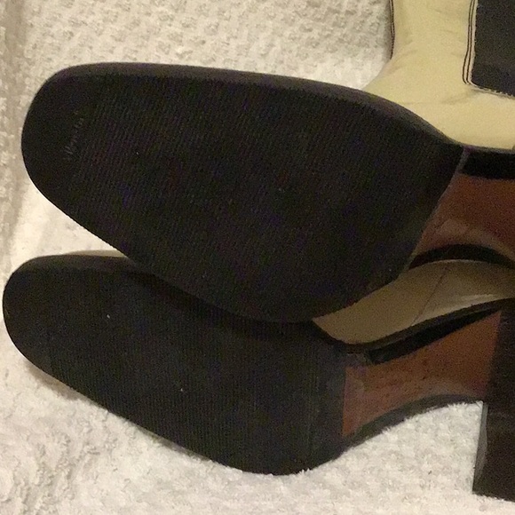 TOD’s cream colored patent leather knee boots. - Picture 5 of 8